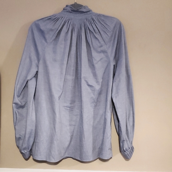 TIBI Chambray Twill Edwardian Top Size 0 - Picture 6 of 11